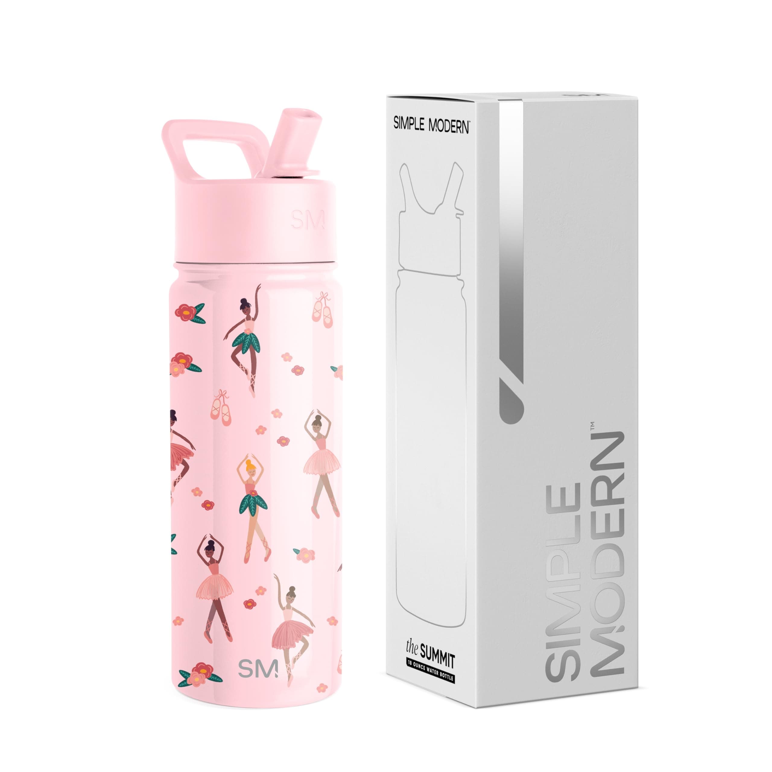 🌟 Super Angebot! Simple Modern Trinkflasche Kinder mit Strohhalm 🌈