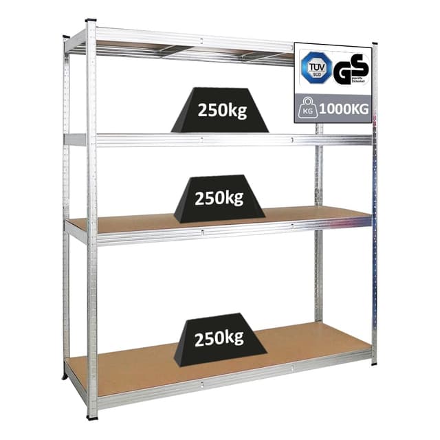 🔩 PROREGAL Schwerlastregal Taurus XL mit TÜV/GS Zertifizierung 180x160x60cm 🛠️