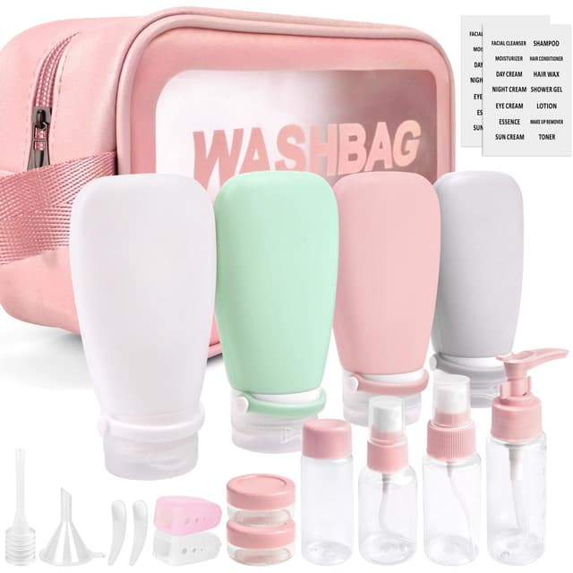 🌟 Noideeer 18 Stück Silikon Reiseflaschen Set 🌟