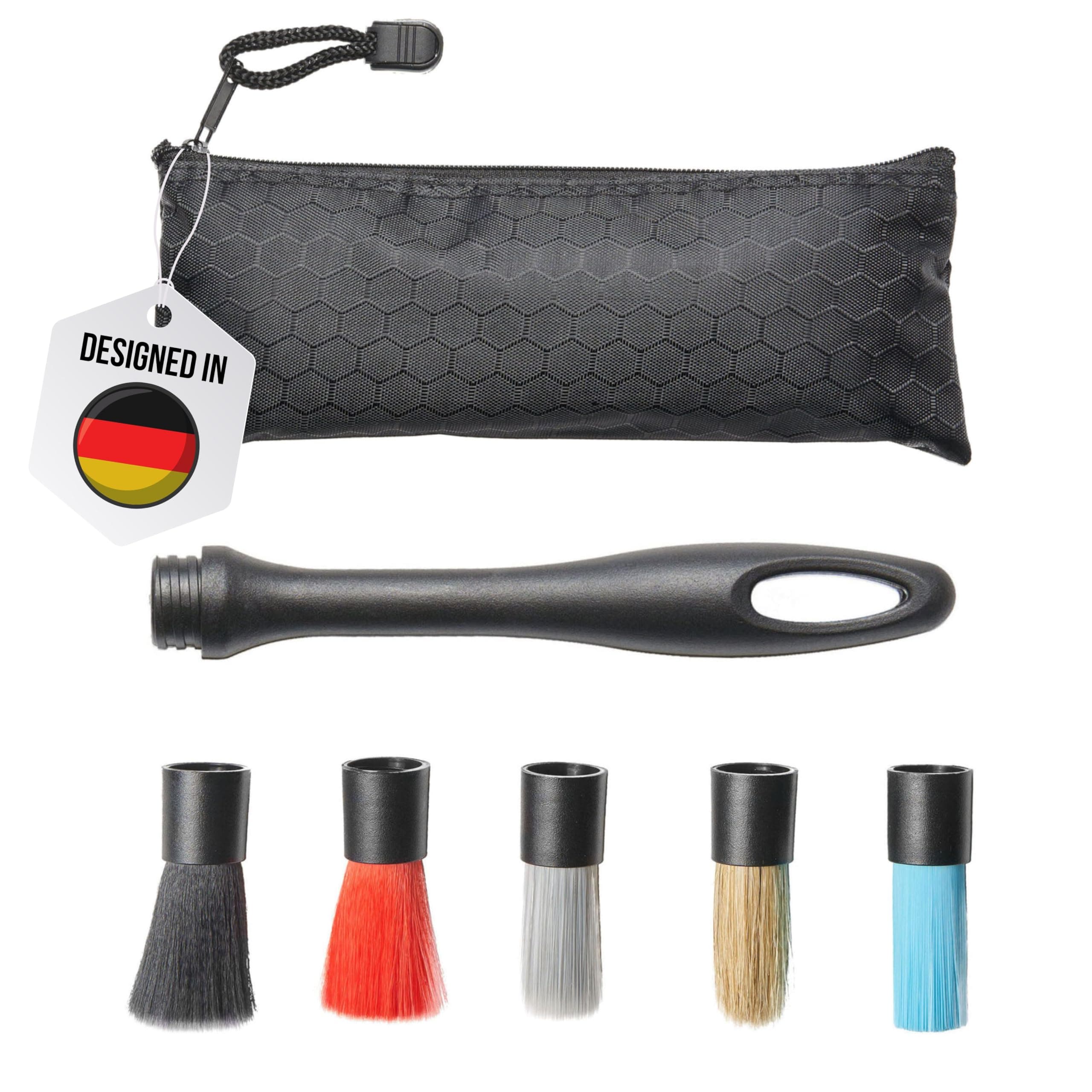 CARMODO® Detailing Pinsel Auto - Pinsel Autoreinigung 5er Pinselset 🚗✨