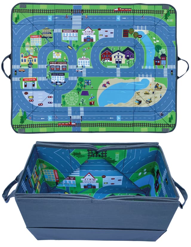 HECKBO 4-in-1 Auto Organizer und Spielteppich für Kinder 🚗