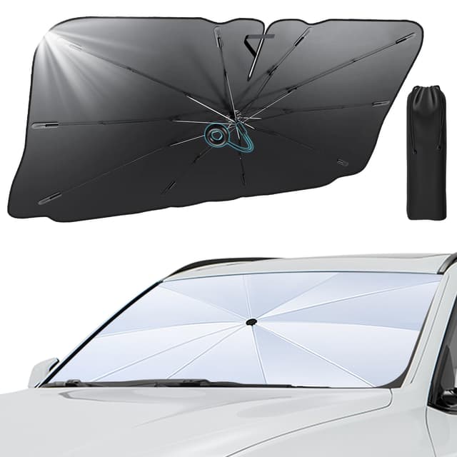 🌞🚗 GOHHME Auto Sonnenschirm Frontscheibe 145 x 85CM 🚗🌞