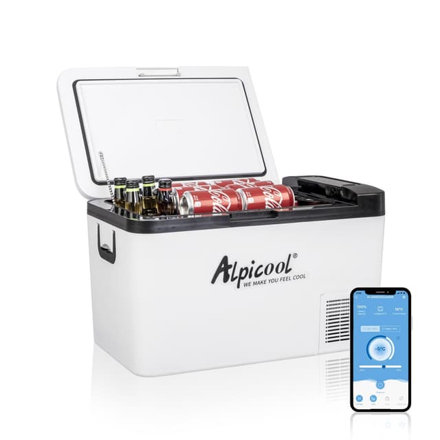 🧊 Alpicool K25 26L Kompressor Kühlbox - Mini Kühlschrank für Auto, LKW, Boot, RV