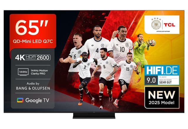 🌟 Deal des Tages! TCL 65Q7C QLED Mini LED Fernseher, 65 Zoll, 4K HDR Premium 🌟