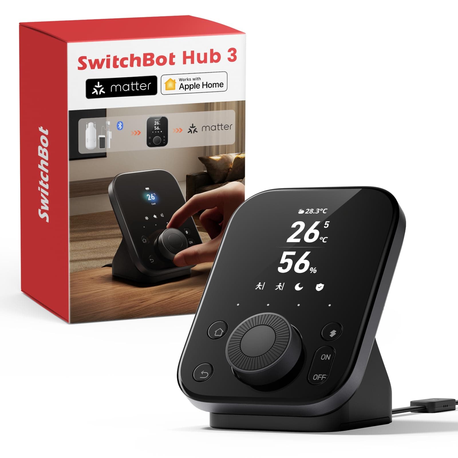 🏠🔌🌡️ SwitchBot Hub 3: Smart Home Hub mit Matter Support