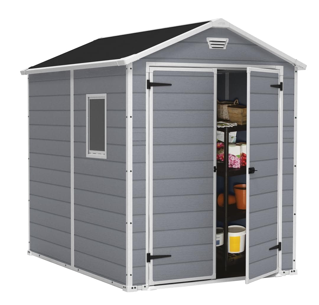 Angebot: Keter Gerätehaus Manor 6x8 DD, Grau, 7,6 m³ 🏡