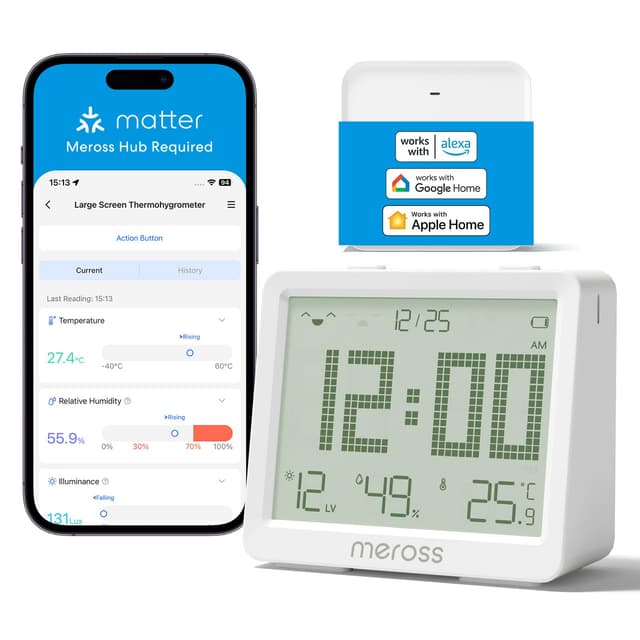 Meross Matter Hygrometer Thermometer Innen 🌡️🏡