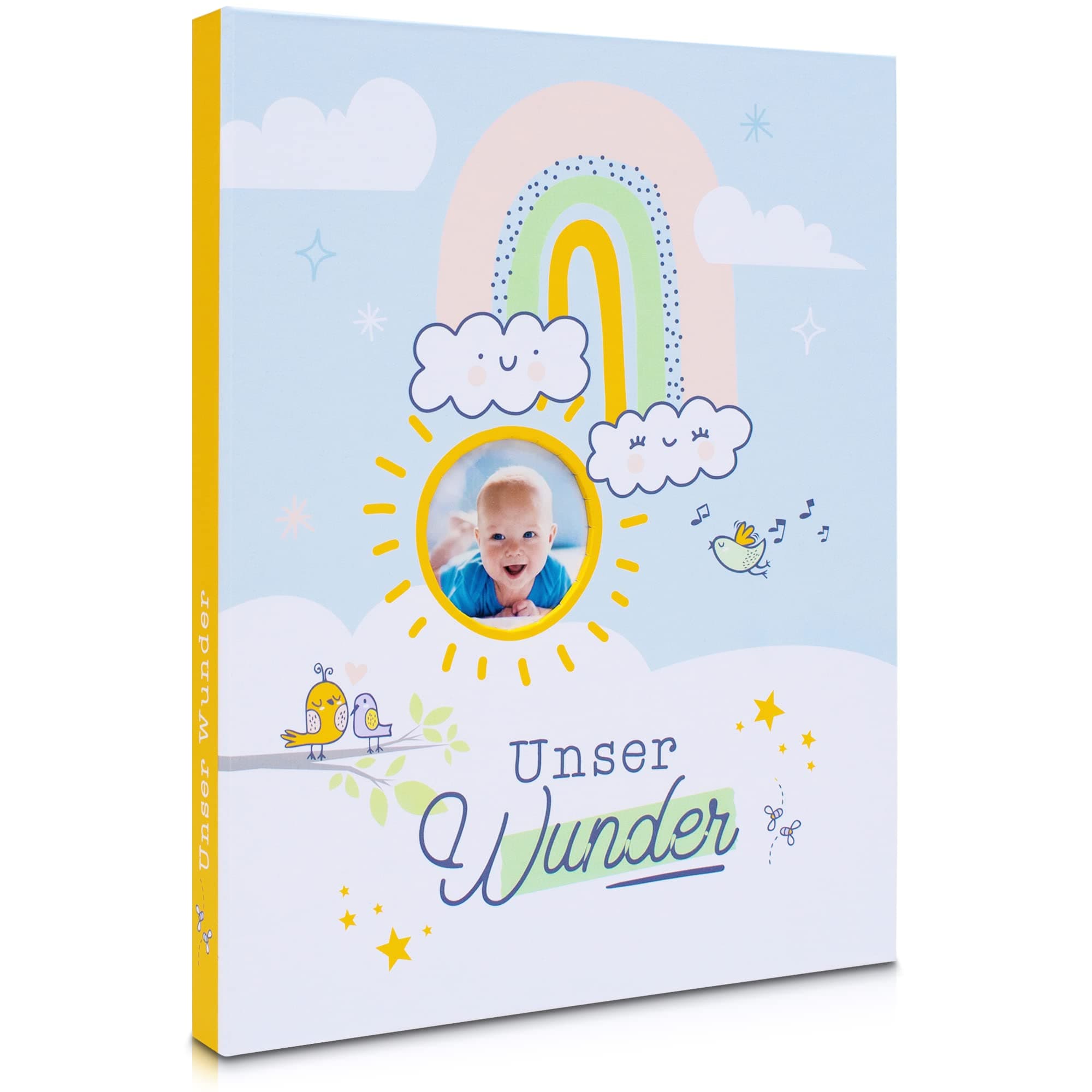 👶📔 MilaBoo® Unser Wunder - Mein erstes Jahr Babyalbum 🎁