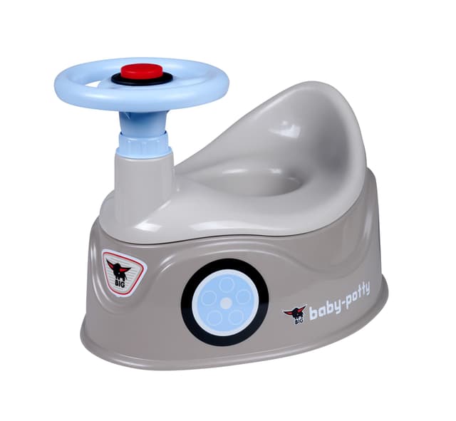 BIG-Baby-Potty grau - Lerntöpfchen im BIG-Bobby-Car Design 🚗💩