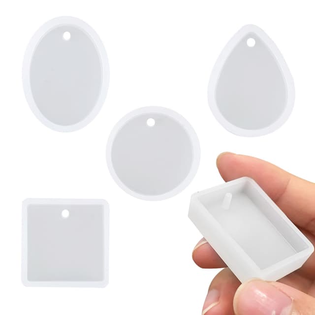 🎄 UTEFIF 5 Stück Epoxidharz Formen - Weihnachtliche Silikonformen für DIY-Projekte