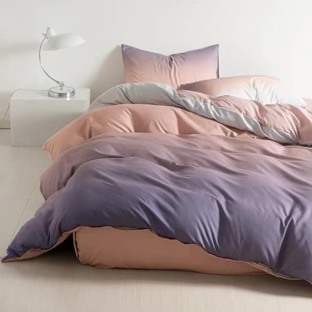 Soifox Bettwäsche 135x200 Lila-Rosa - Bettgarnitur Bettwäsche Sets 😍