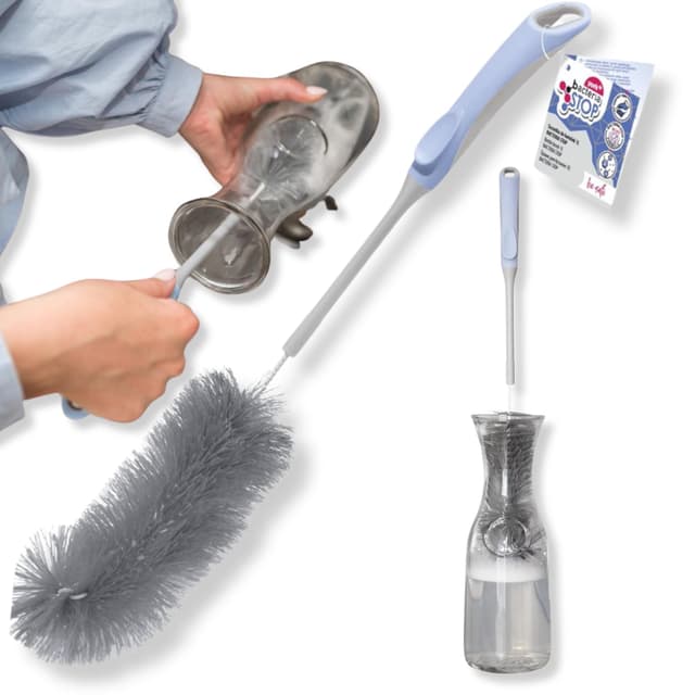 🧼🪣 York Bacteria Stop Spülbürste Flaschenbürste Küchenbürste Reinigungsbürste Küche Geschirrbürste Abwaschbürste Für Flaschen Vasen 1 L Mit Langem Griff Antibakteriell rutschfest Flaschenbürste Lang 🧽