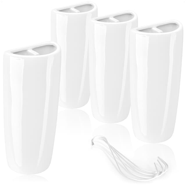 Angebot: com-four® 4x Luftbefeuchter Heizung - Heizkörper Luftbefeuchter konisch - Heizung Wasserverdunster aus Keramik (weiß - konisch) 🌬️