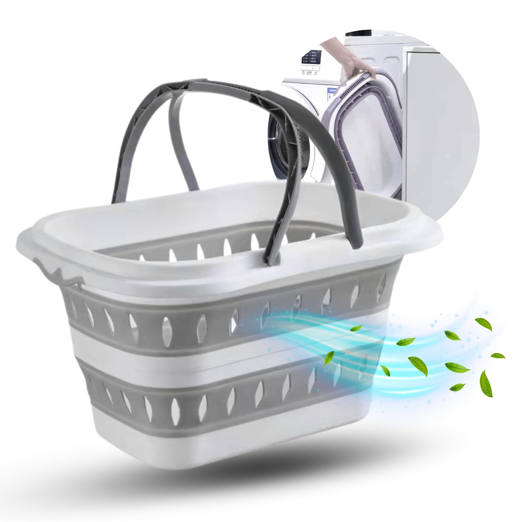 🌟 Suleno® Faltkorb mit Griff 28L - Platzsparender Aufbewahrungsheld! 🛍️