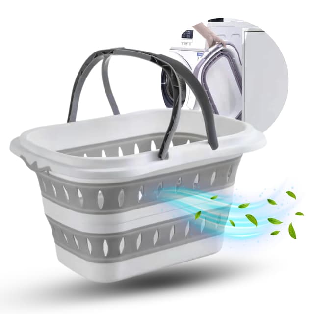 🌟 Suleno® Faltkorb mit Griff 28L - Platzsparender Aufbewahrungsheld! 🛍️
