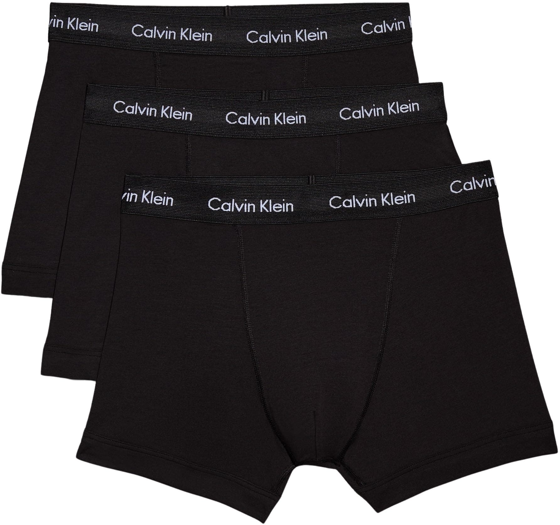 Calvin Klein Herren Trunk (3er Pack) L Mehrfarbig (Black W. Black Wb Xwb) 🩲🖤