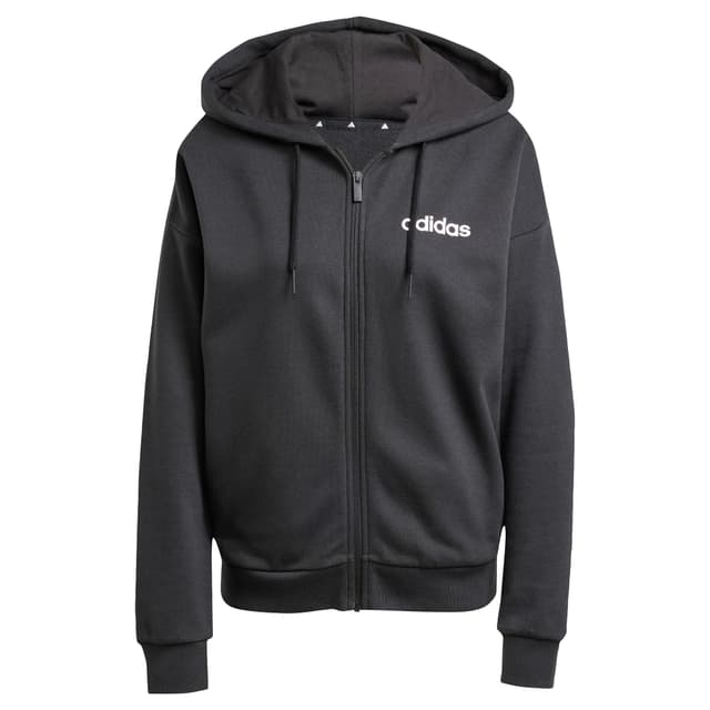 🔥 Sale: adidas Damen Essentials Linear Hoodie Black / White 🔥