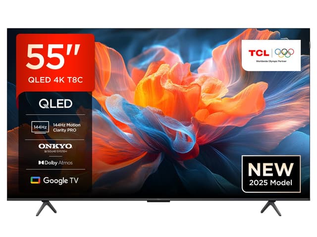 🔥 Angebot: TCL 55T8C 55 Zoll QLED Fernseher Gaming Smart Google TV