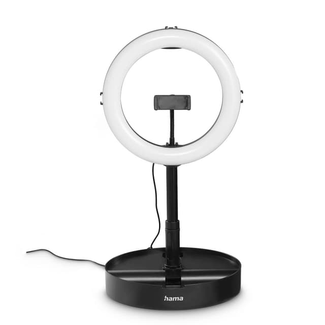 📸🌟 Hama LED Ringlicht mit Stativ Handy faltbar (10,2“ Ringleuchte) schwarz - Deal!