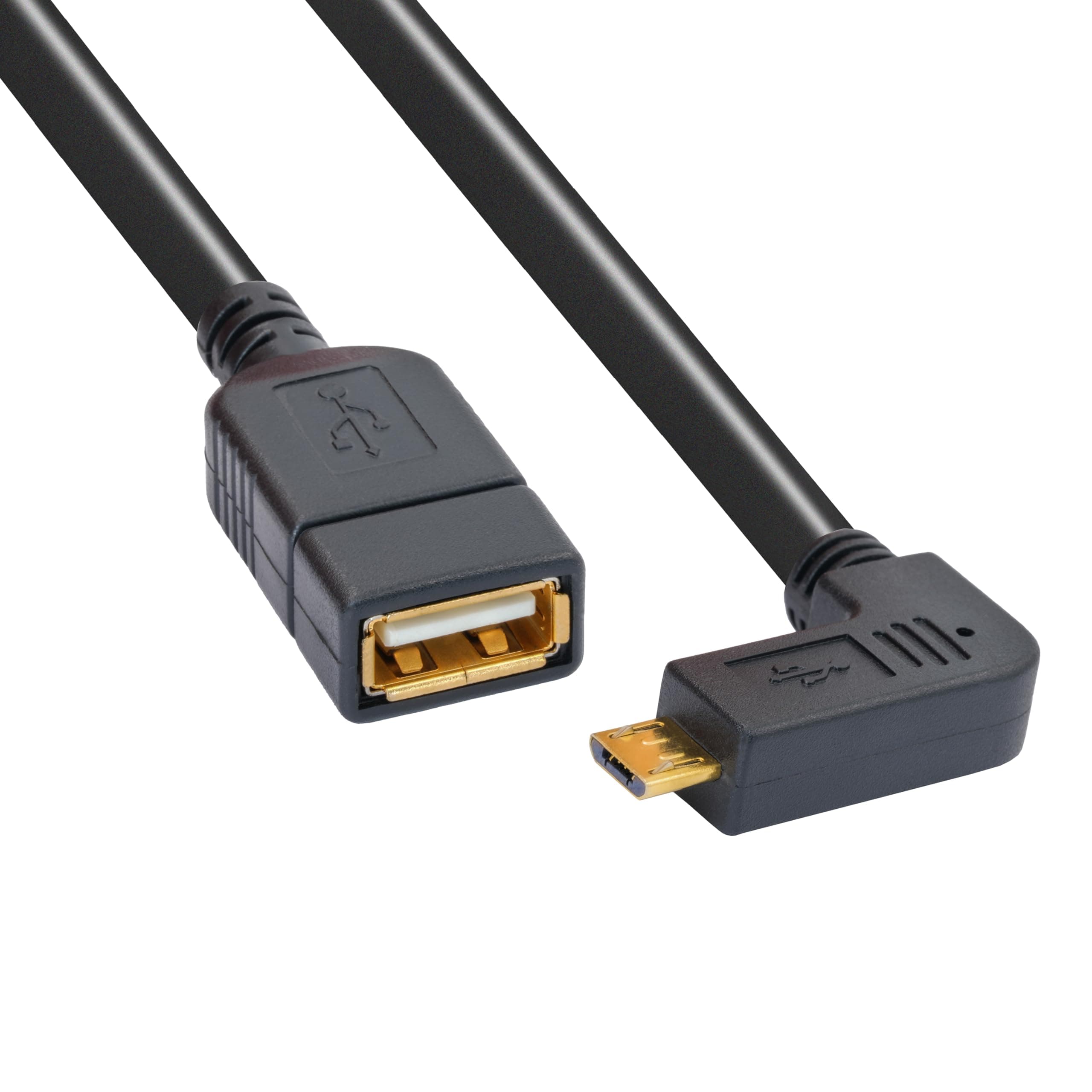 🔌 BIGtec OTG Micro Kabel Adapter USB Datenkabel Host 90° gewinkelt für Handy Smartphone Tablet