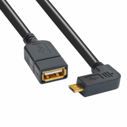 🔌 BIGtec OTG Micro Kabel Adapter USB Datenkabel Host 90° gewinkelt für Handy Smartphone Tablet