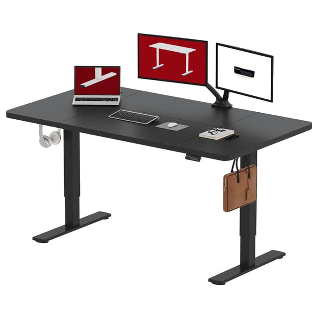 SANODESK Höhenverstellbarer Schreibtisch 160 x 60 cm mit Memory-Funktion 🌟