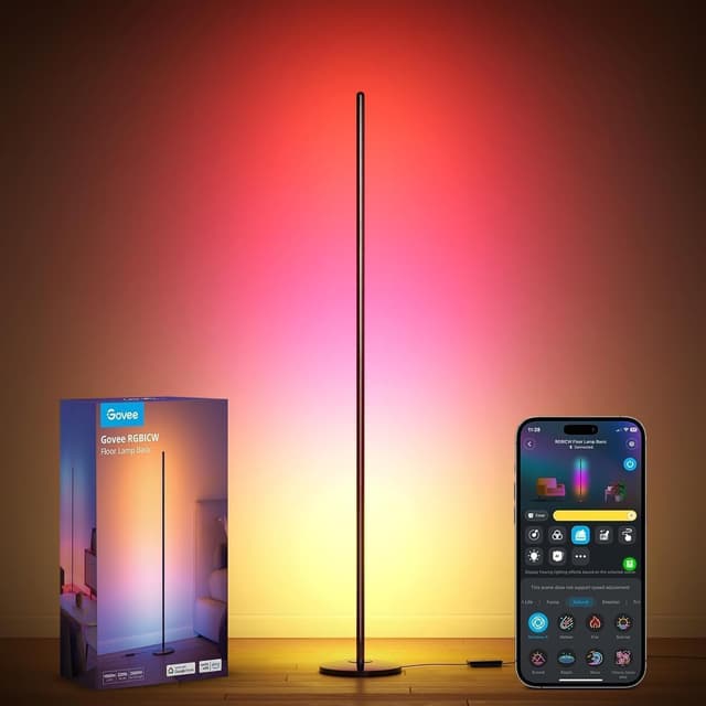 🌈🎶 Govee RGBIC LED Stehlampe Wohnzimmer: Dynamische Farben & Musikmodi 🎮🏡