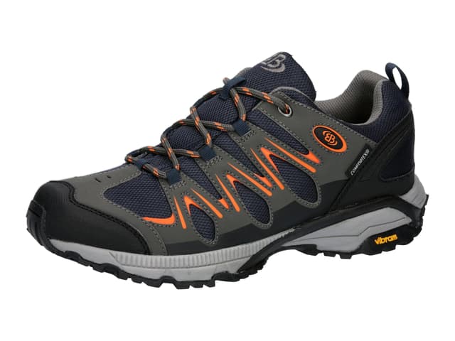 🌟 Super Deal: Brütting Damen Expedition Walkingschuhe 40 EU Marine Grau Orange 🌟