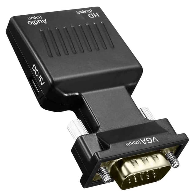 🔌🖥️ OcioDual Aktiv VGA Buchse zu HDMI Stecker Adapter mit Audio Kabel Video Full HD 1080p 720p Konverter