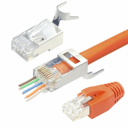 🔌 VCELINK 2. Gen. Netzwerkstecker Cat7 Cat6A Pass Through RJ45 Stecker 10 Stück