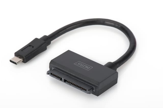 🚀 DIGITUS USB 3.1 Typ C (Gen 1) auf SATA 3 Adapterkabel für 2,5" SSDs/HDDs - Bis zu 6 Gbit/s - Bis zu 5 TB Speicherkapazität