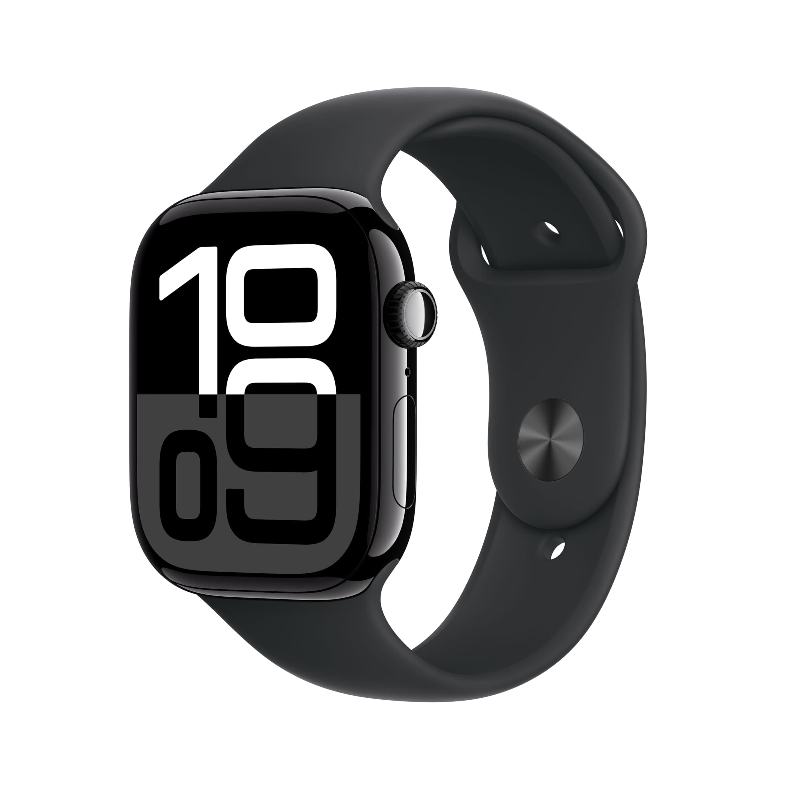 Apple Watch Series 10 (GPS 46 mm) Smartwatch - Diamantschwarz/Schwarz S/M