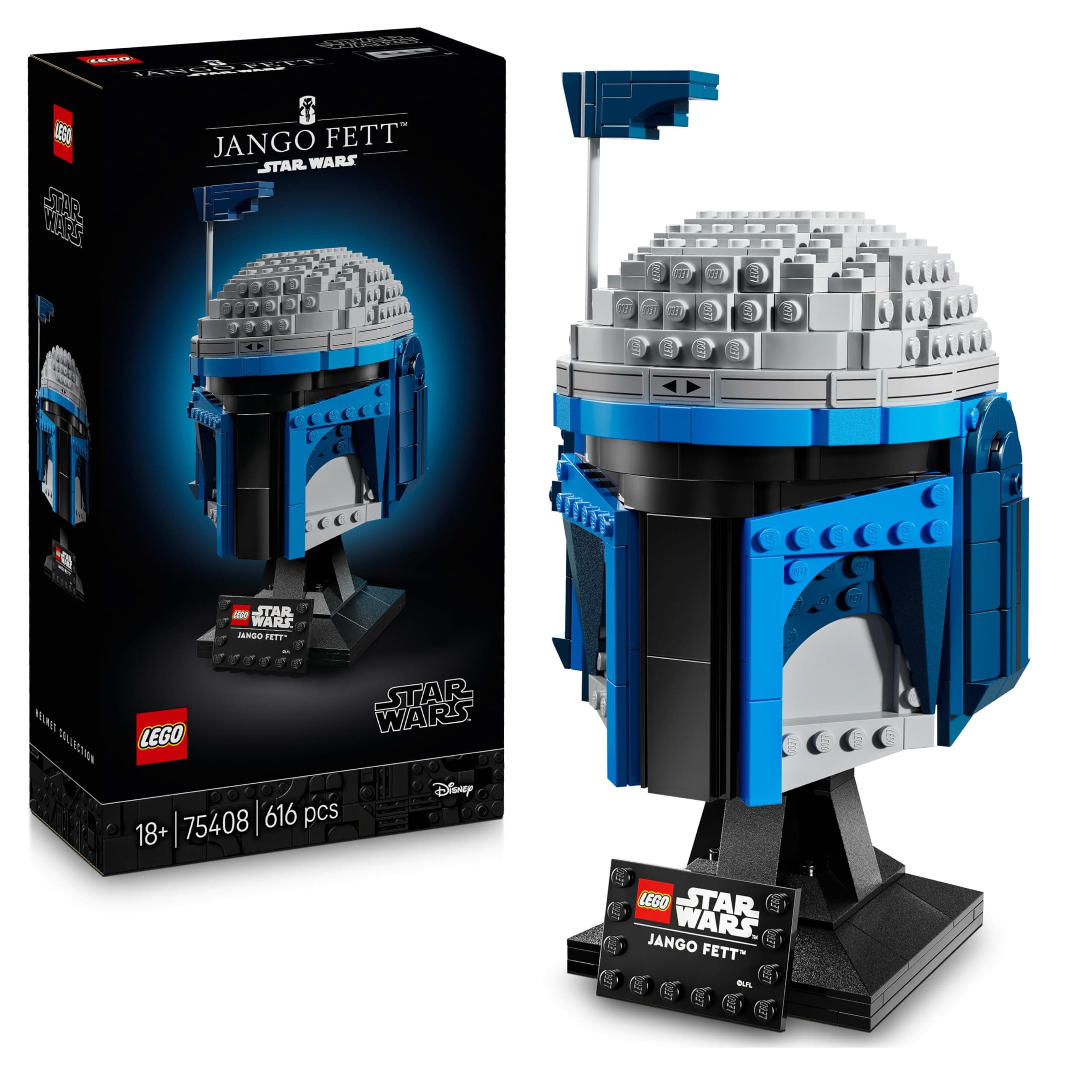 LEGO Star Wars 75408 Jango Fett Helm 🚀🌌 - Mandalorian Bauset für Erwachsene