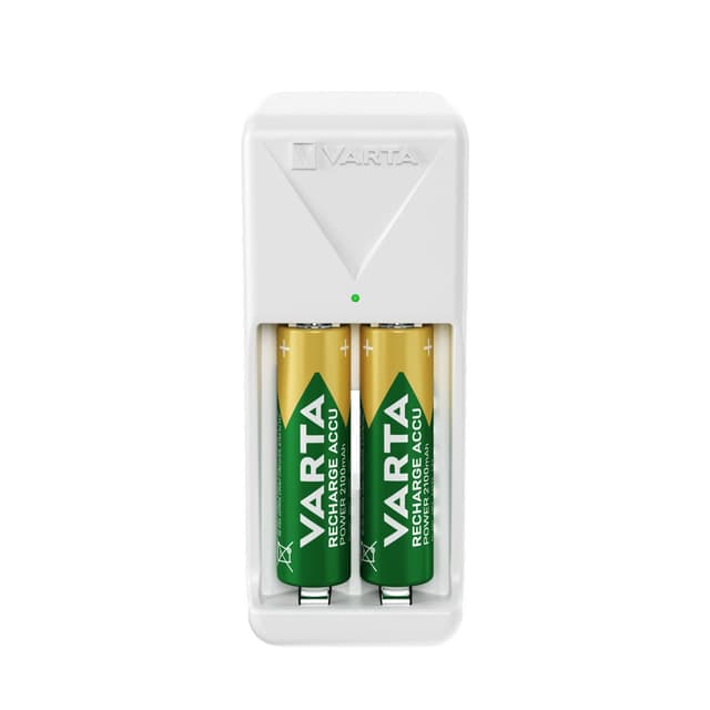 🔋 VARTA Mini Charger inkl. 2X AA 2100mAh - Weißer Batterieladegerät Deal! 🔌