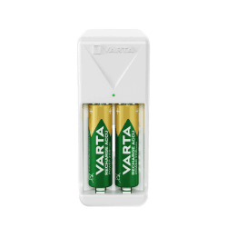🔋 VARTA Mini Charger inkl. 2X AA 2100mAh - Weißer Batterieladegerät Deal! 🔌