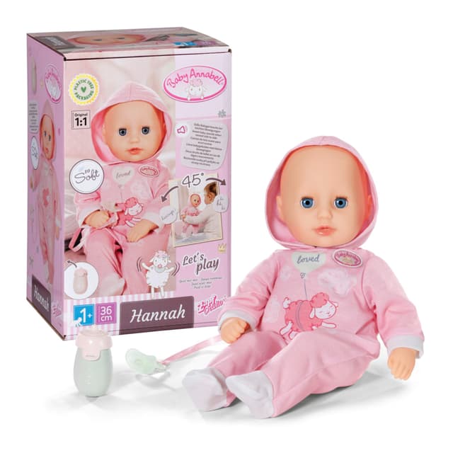 Baby Annabell Hannah Spiel mit Mir 36cm - Babypuppe mit 5 Funktionen 🍼👶