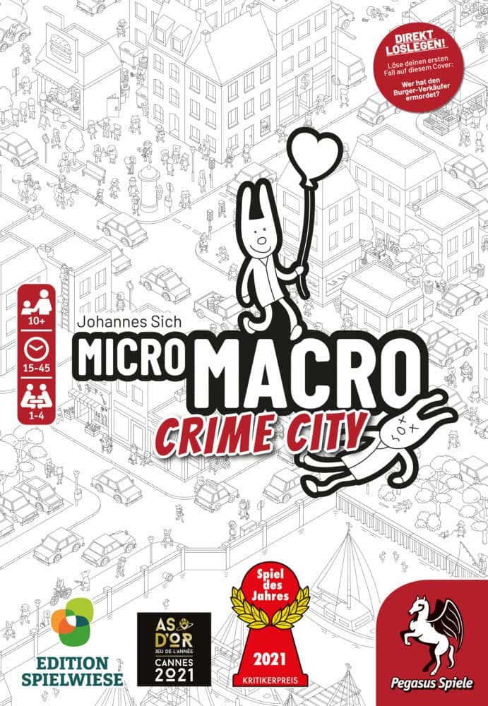 🕵️‍♂️🔍 MicroMacro: Crime City - Spiel des Jahres 2021 🏆