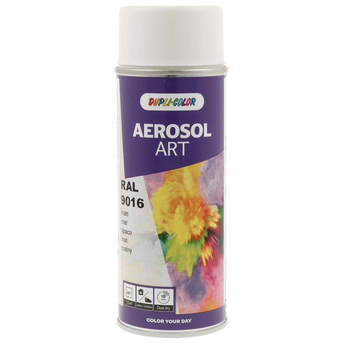 🎨🛠️ Dupli-Color 131622 AEROSOL ART RAL 9016 verkehrsweiß matt 400 ml matt verkehrsweiß 🎨🛠️