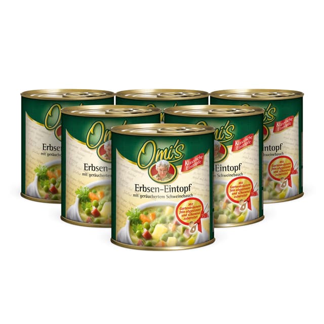 Buss Omi's klassischer Erbseneintopf 🍲 - Traditionelle Erbsensuppe mit Kartoffeln, Karotten und geräuchertem Schweinebauch