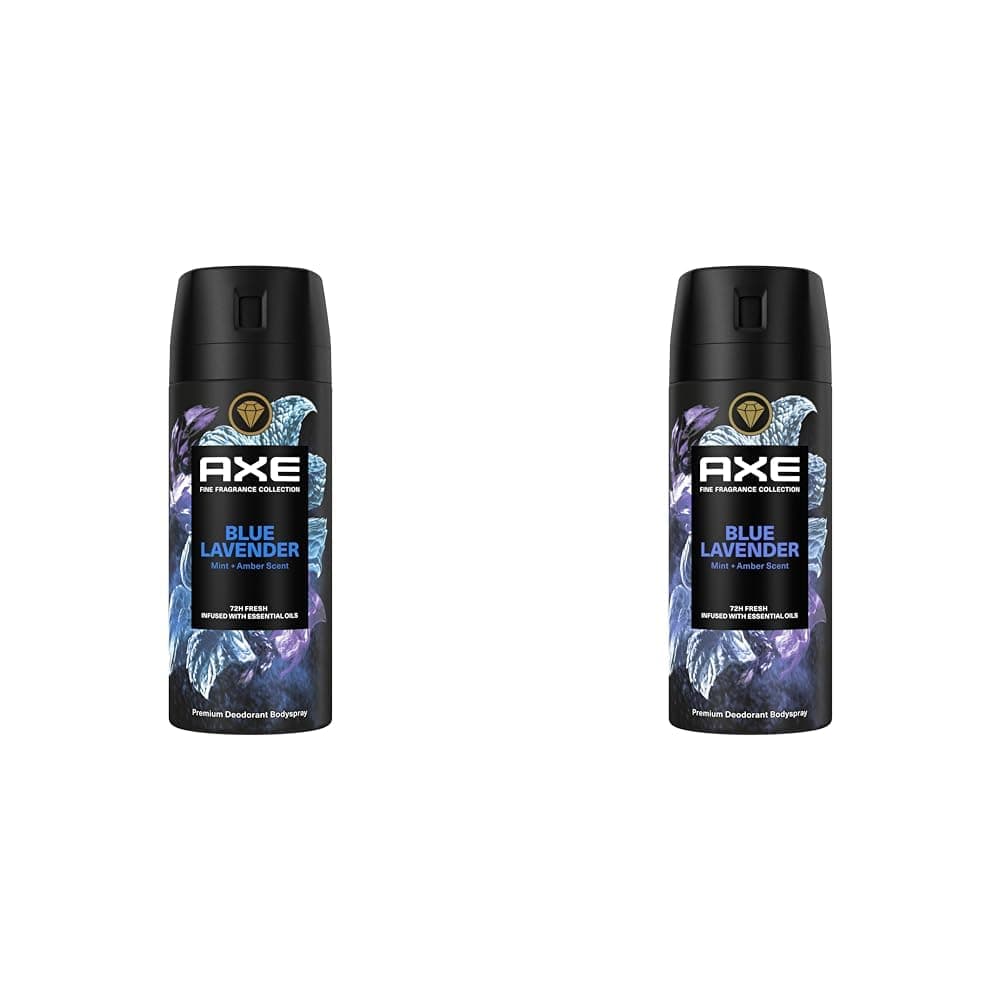 Axe Premium Bodyspray Blue Lavender Deo ohne Aluminiumsalze 2er Pack