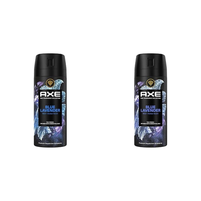 Axe Premium Bodyspray Blue Lavender Deo ohne Aluminiumsalze 2er Pack
