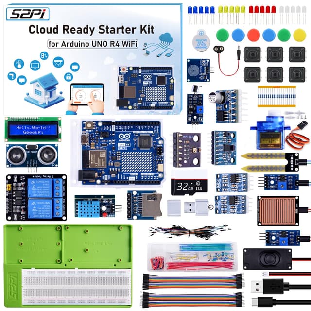 🔥 GeeekPi UNO R4 WiFi Ultimate Starter Kit - Original Arduino UNO R4 WiFi 🚀