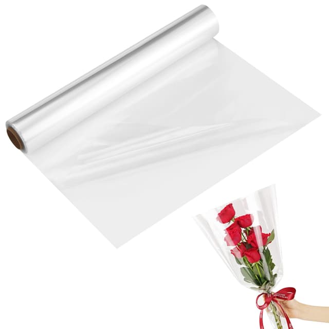 3 Mil Dicke Klare Cellophanfolie, Transparente Geschenkverpackung 🎁🌺