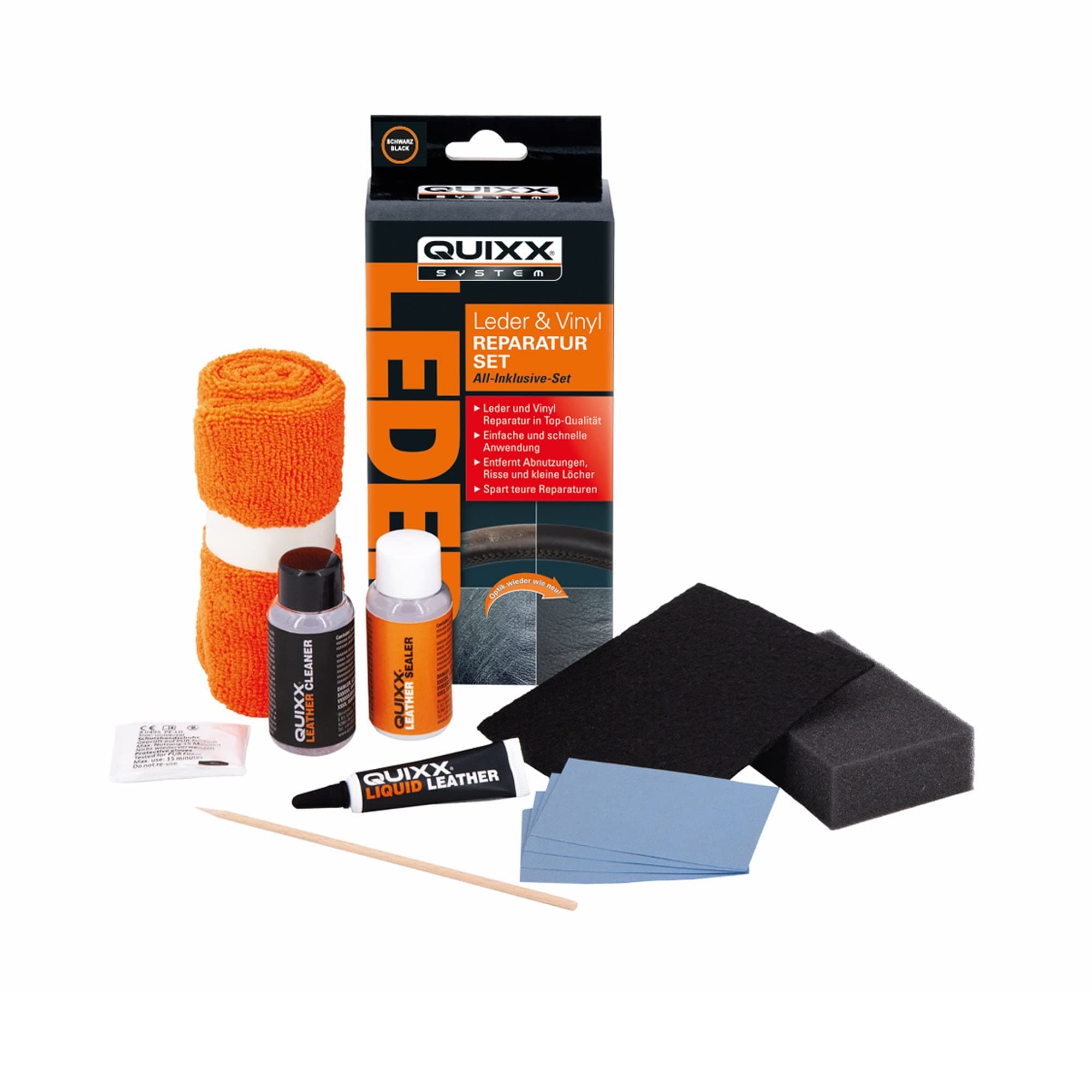 🚗✨ QUIXX Leder & Vinyl Reparatur Set | Repariert Beschädigungen ➡️
