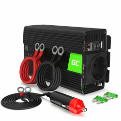 Green Cell® 500W/1000W 12V auf 230V Sine Wave Volt kfz Spannungswandler Wechselrichter Power Solar Inverter DC AC Umwandler Stromwandler Wohnwagen Auto Modifizierte Sinus Zigarettenanzünder Steckdose Modifizierte Sinus 500W 12V
