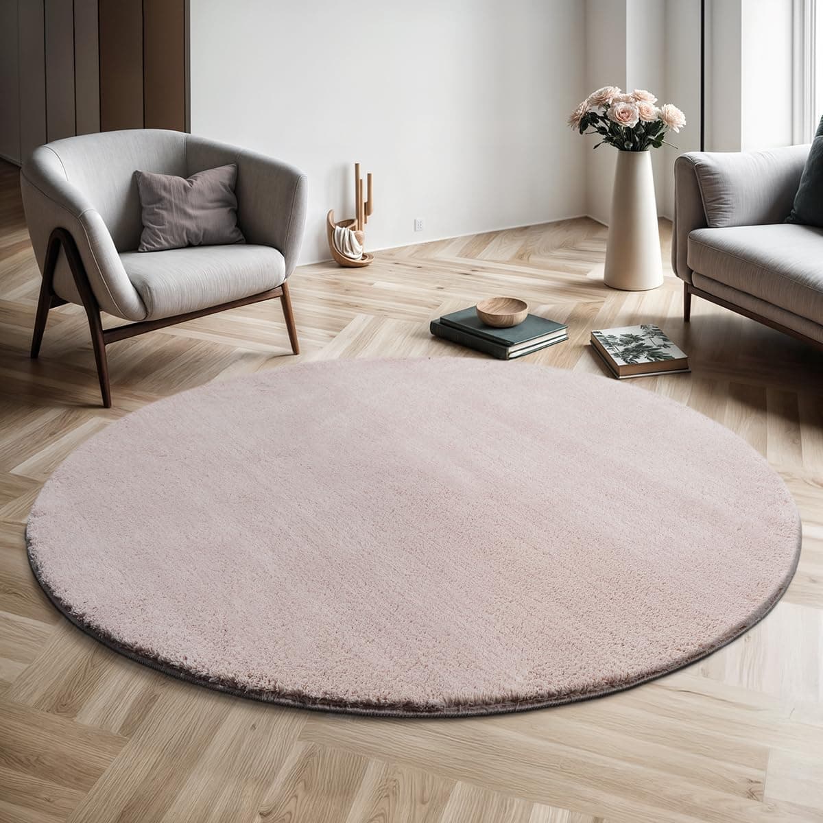 🌟 Angebot des Tages: Moderner Flauschiger Kurzflor Teppich in Felloptik 🌸