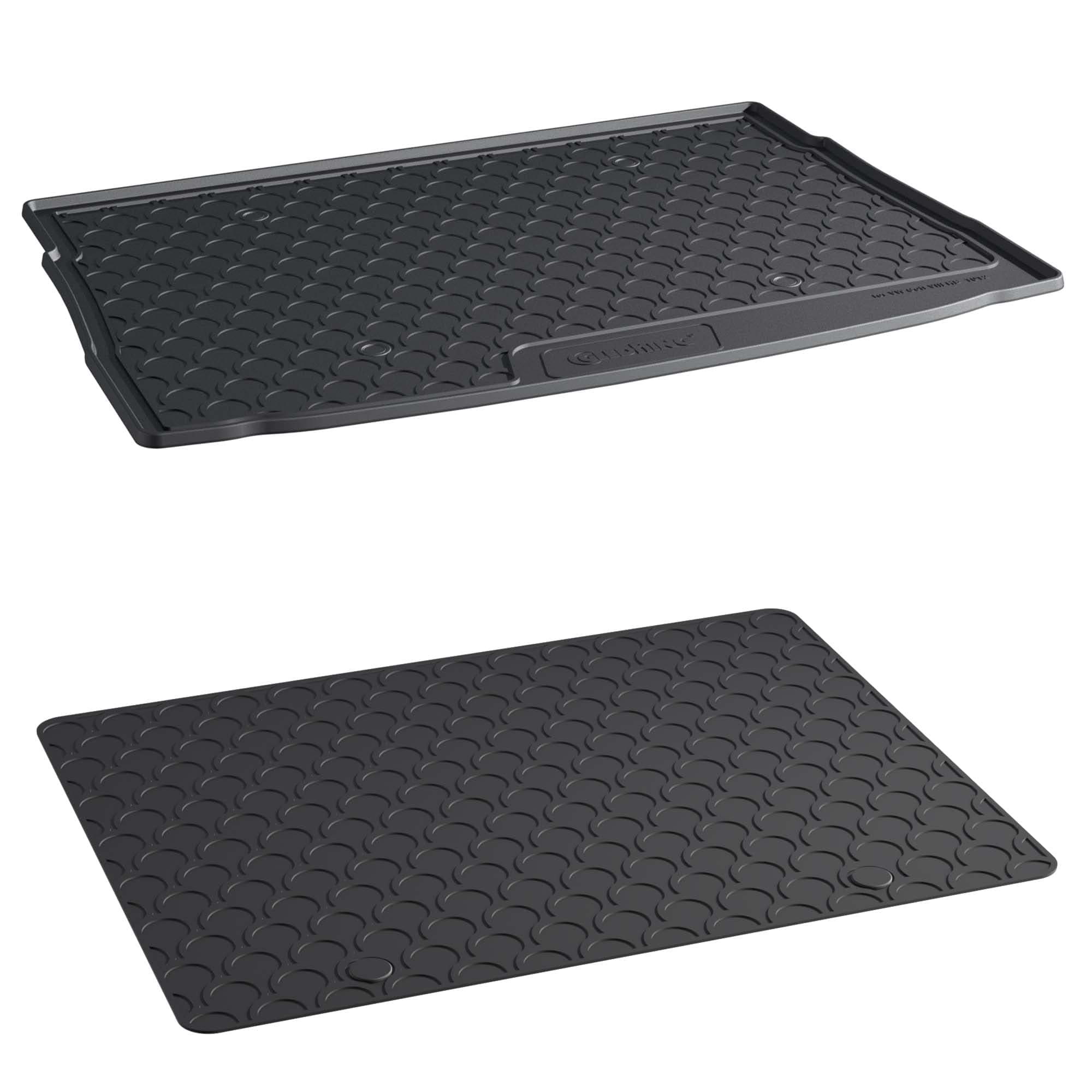 AROBA GL1012DB SET Design Kofferraumwanne & Zusatzmatte Doggy Mat für Volkswagen Golf VIII 8 Schrägheck