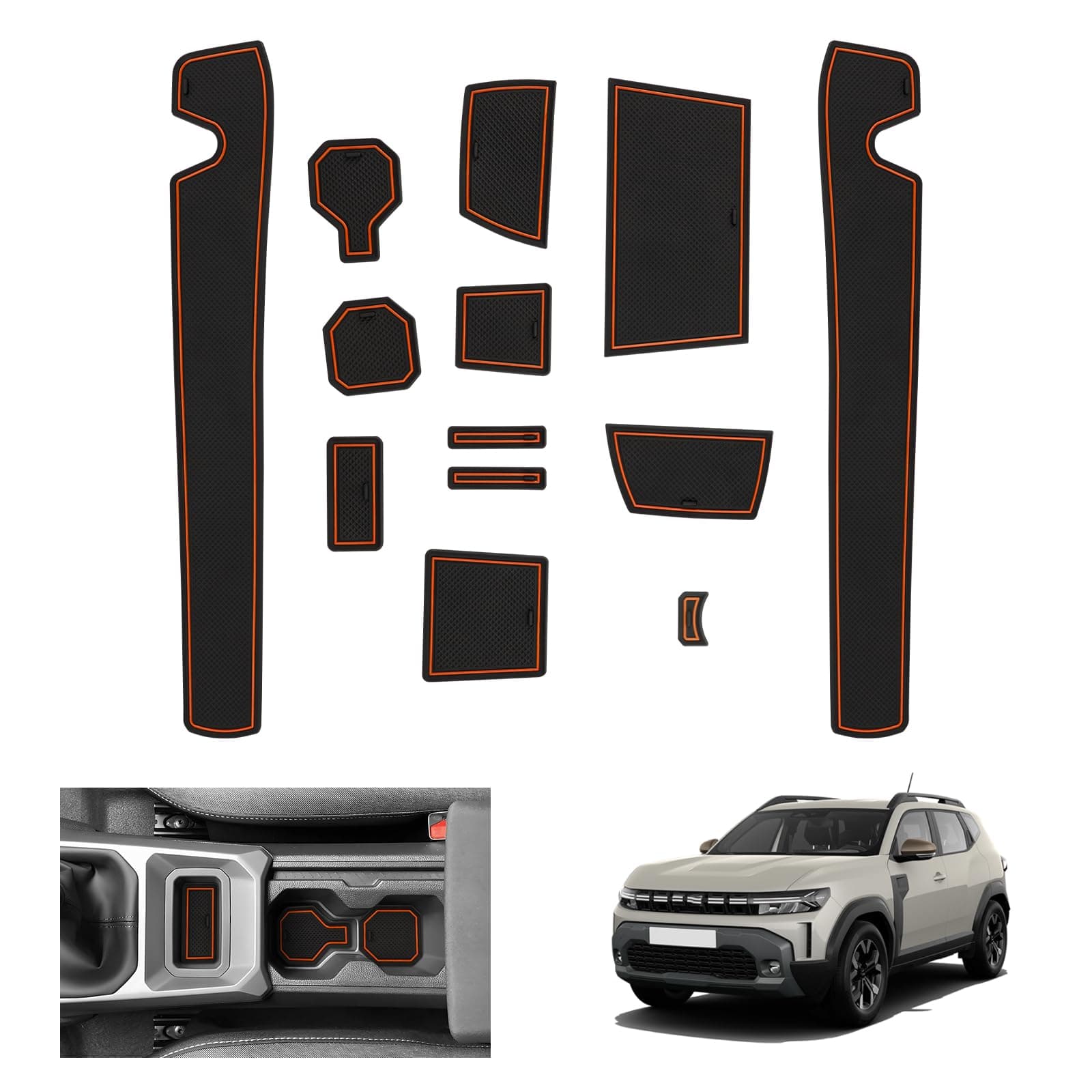 🚗 GAFAT Neuer Dacia Duster 3 2024 2025 Antirutschmatten 🛡️ Gummimatten für Dacia Duster III ab 2024