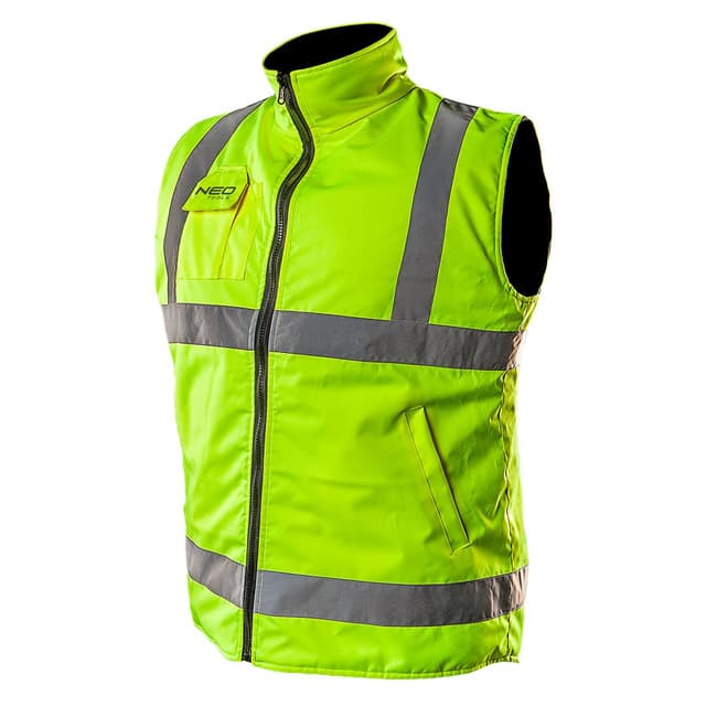 NEO TOOLS 2in1 Herren Profi Warnweste Gelb 🚧👷‍♂️