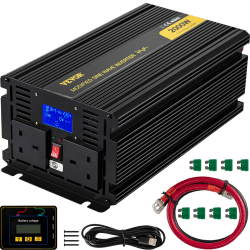 🔋🔌 VEVOR Spannungswandler 2000 W Reiner Modifizierte Sinus Wechselrichter